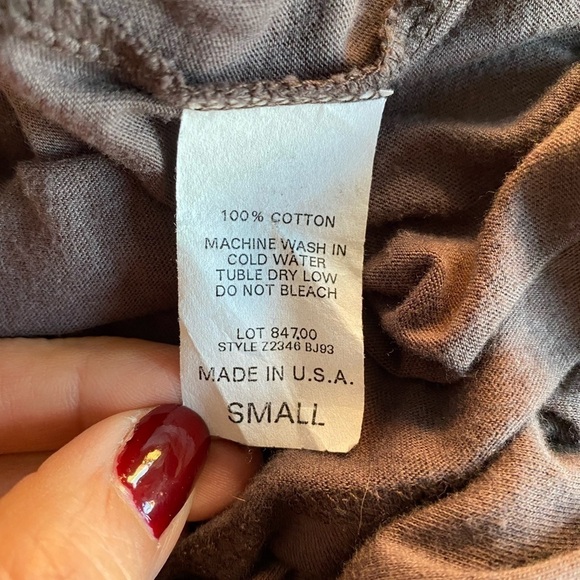 Forever 21 Scoop Neck Brown Top Tie Back Size Small - Picture 4 of 4